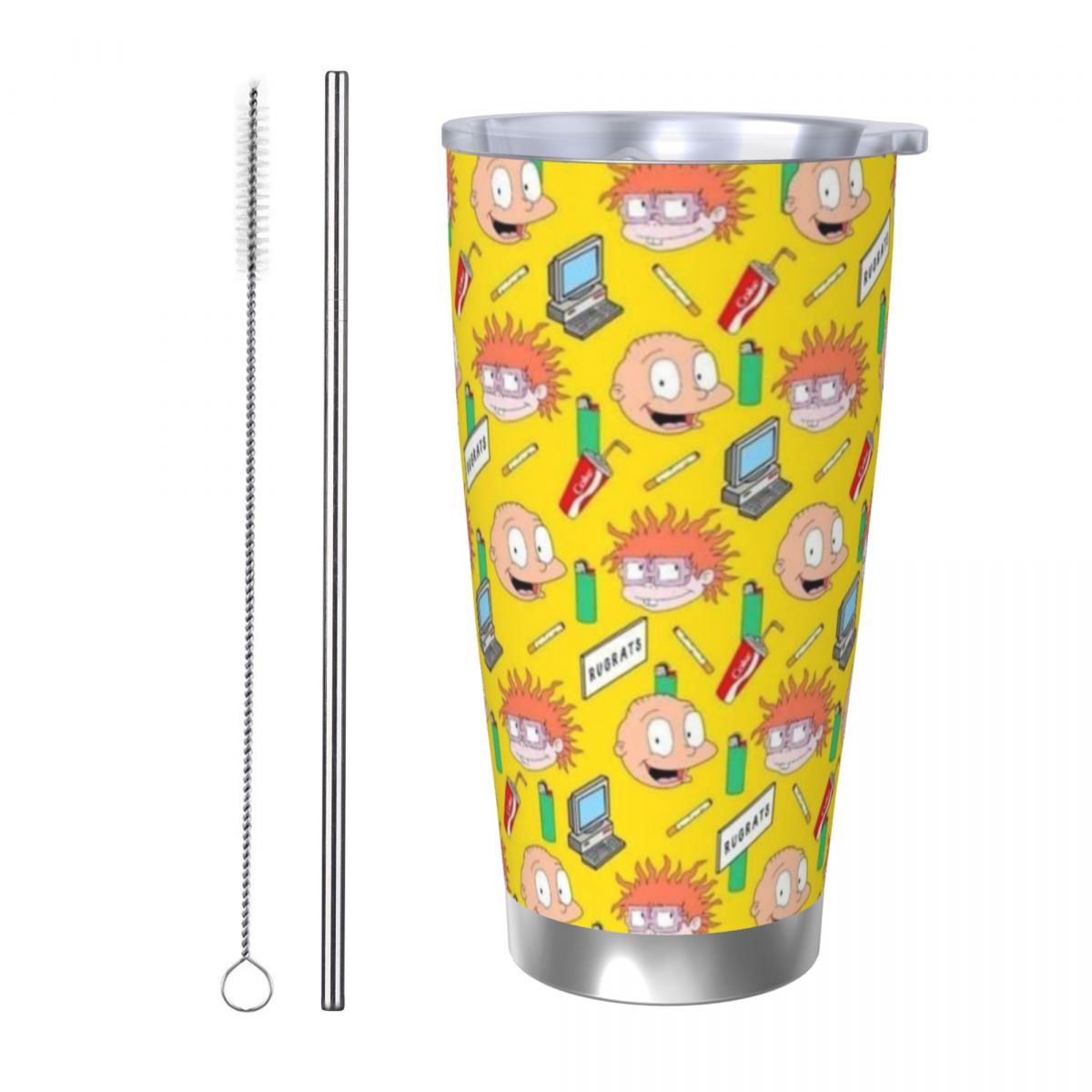 Stainless Steel Straw - Copo Térmico de Aço Inoxidável R-Rugrats
