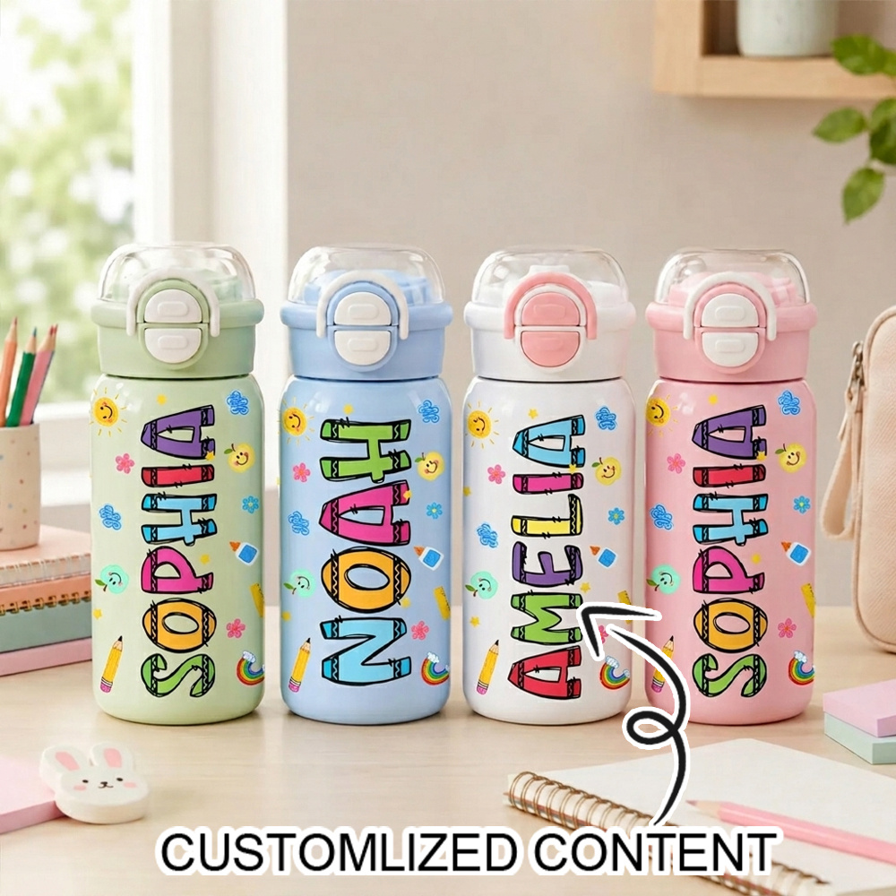 Stainless Steel Straw - Garrafa de Água Infantil de Aço